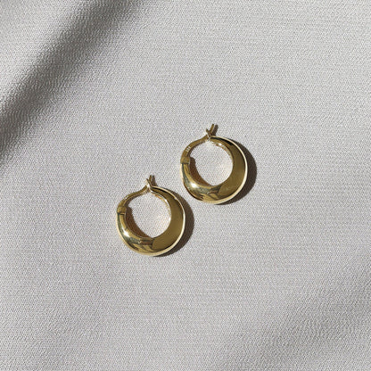 The Positano Hoops in Gold