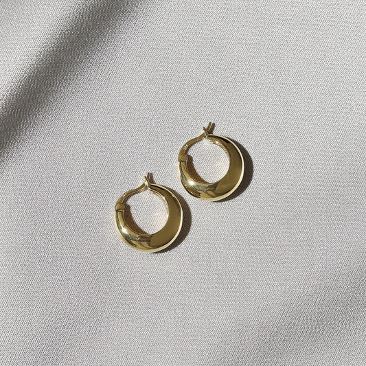 The Positano Hoops in Gold