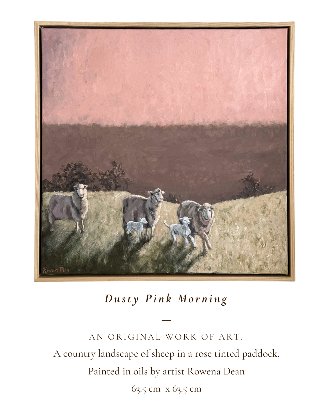 'Dusty Pink Morning' by Rowena Dean