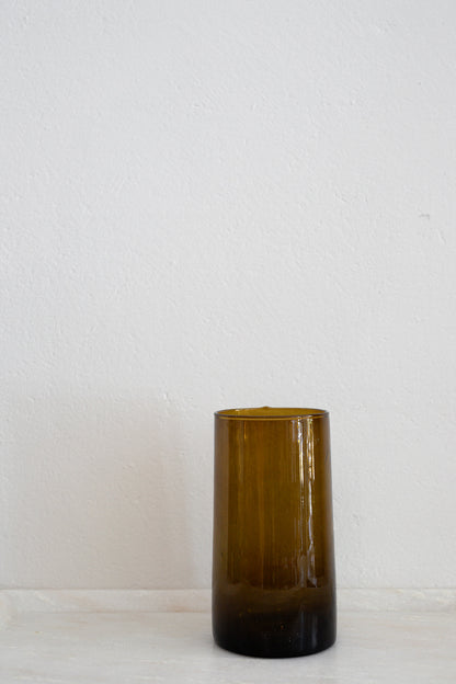 Tapered Glass Vase | Amber