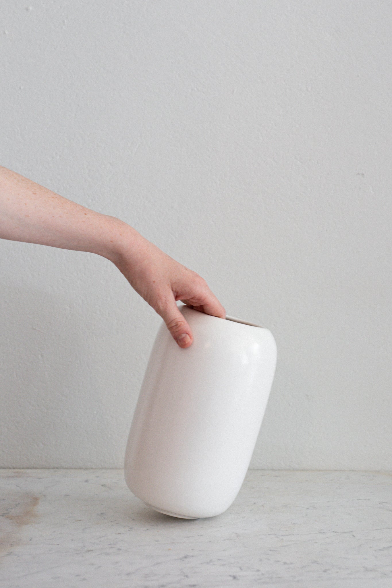 Small Ceramic Vase in White