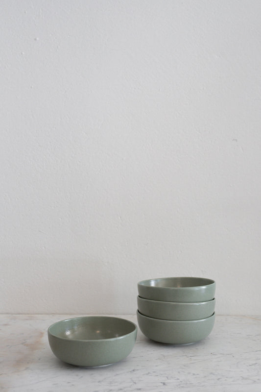 Handmade Breakfast Bowl in French Green