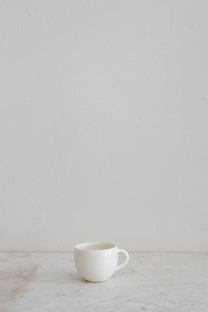 Handmade Tea Cup in Satin White