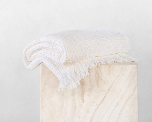 Waffle Linen Bath Towel | Ayrton