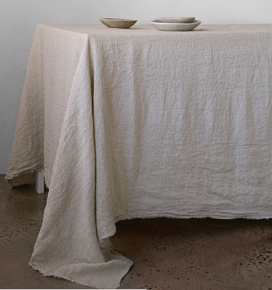 European Linen Tablecloth | Sable