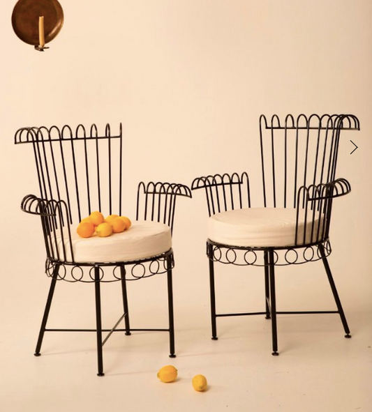 Athena Garden Chair in Black
