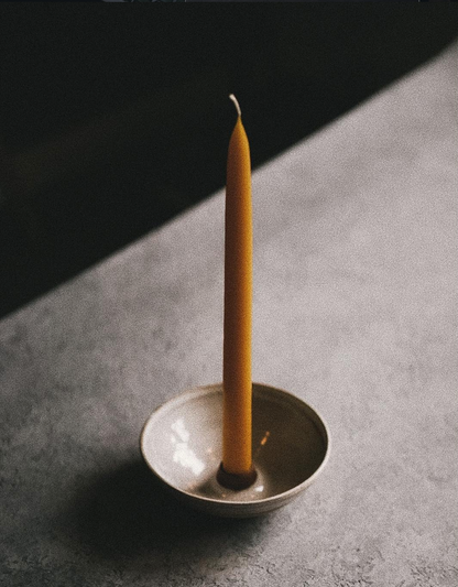 Organic Beeswax Dinner Taper Candles