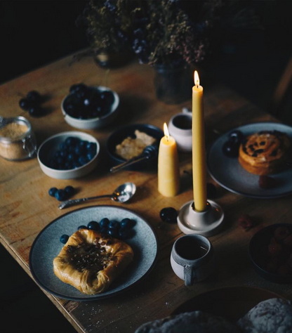 Organic Beeswax Dinner Taper Candles