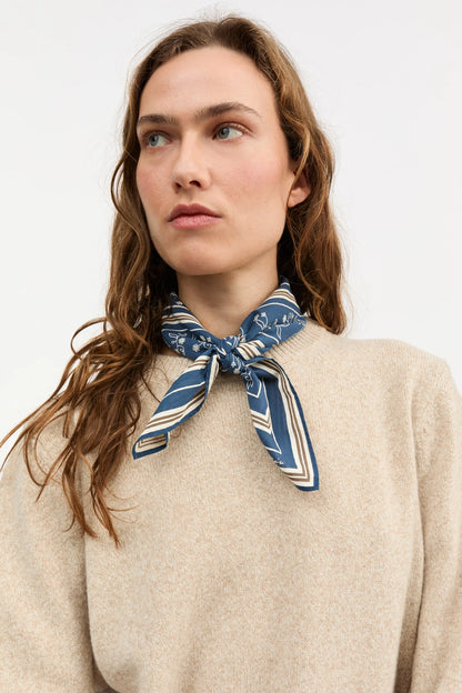 The Classic Square Scarf in Navy