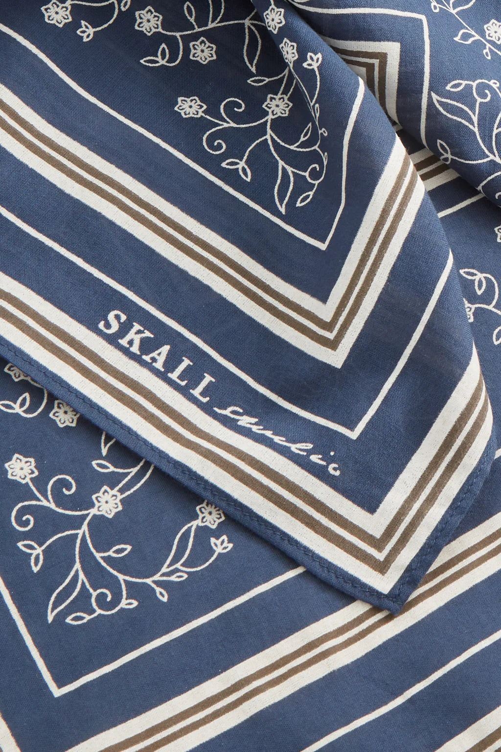 The Classic Square Scarf in Navy