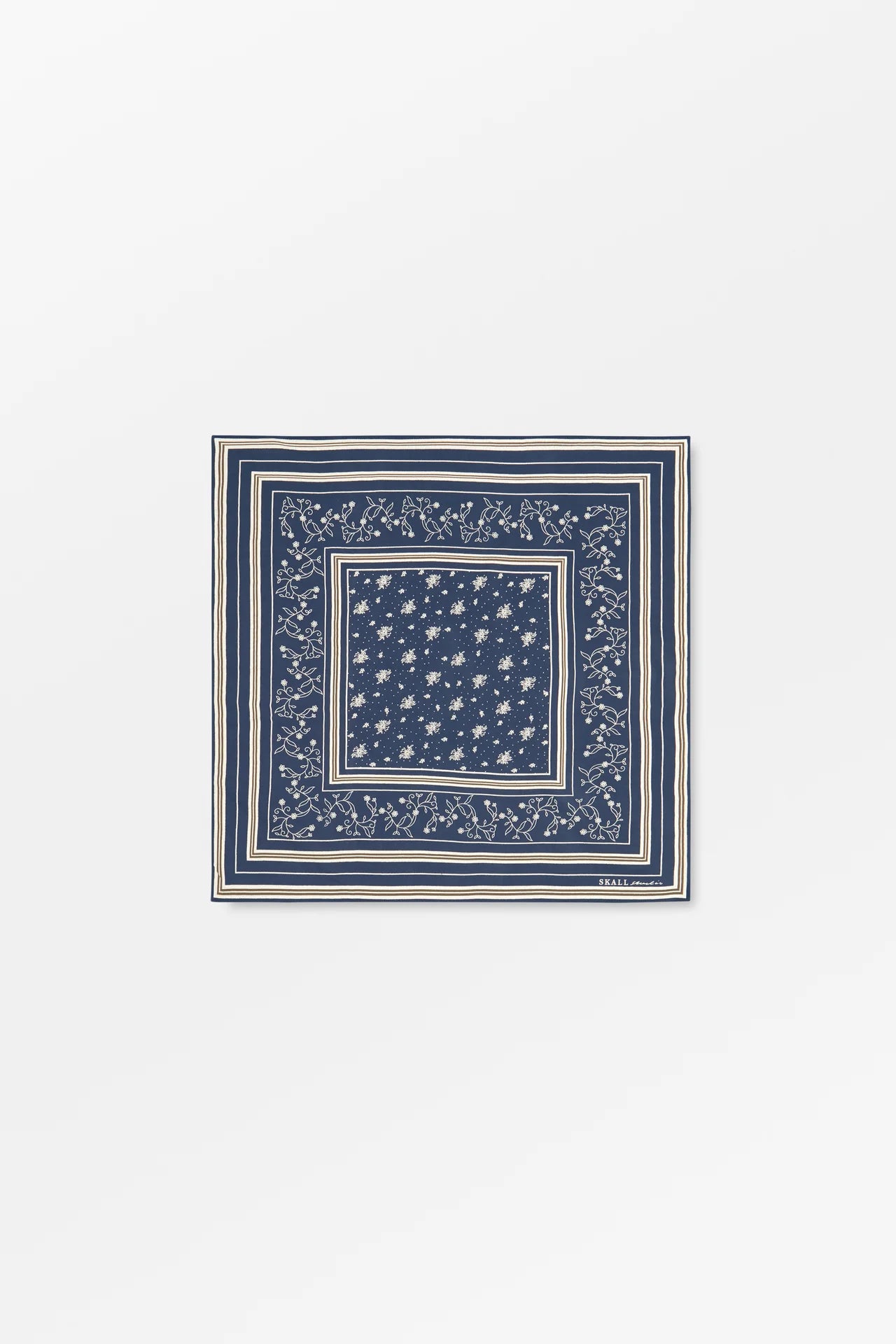 The Classic Square Scarf in Navy