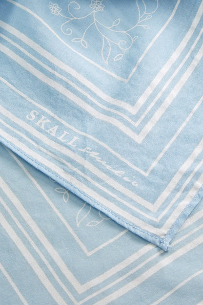 The Classic Square Scarf in Sky Blue