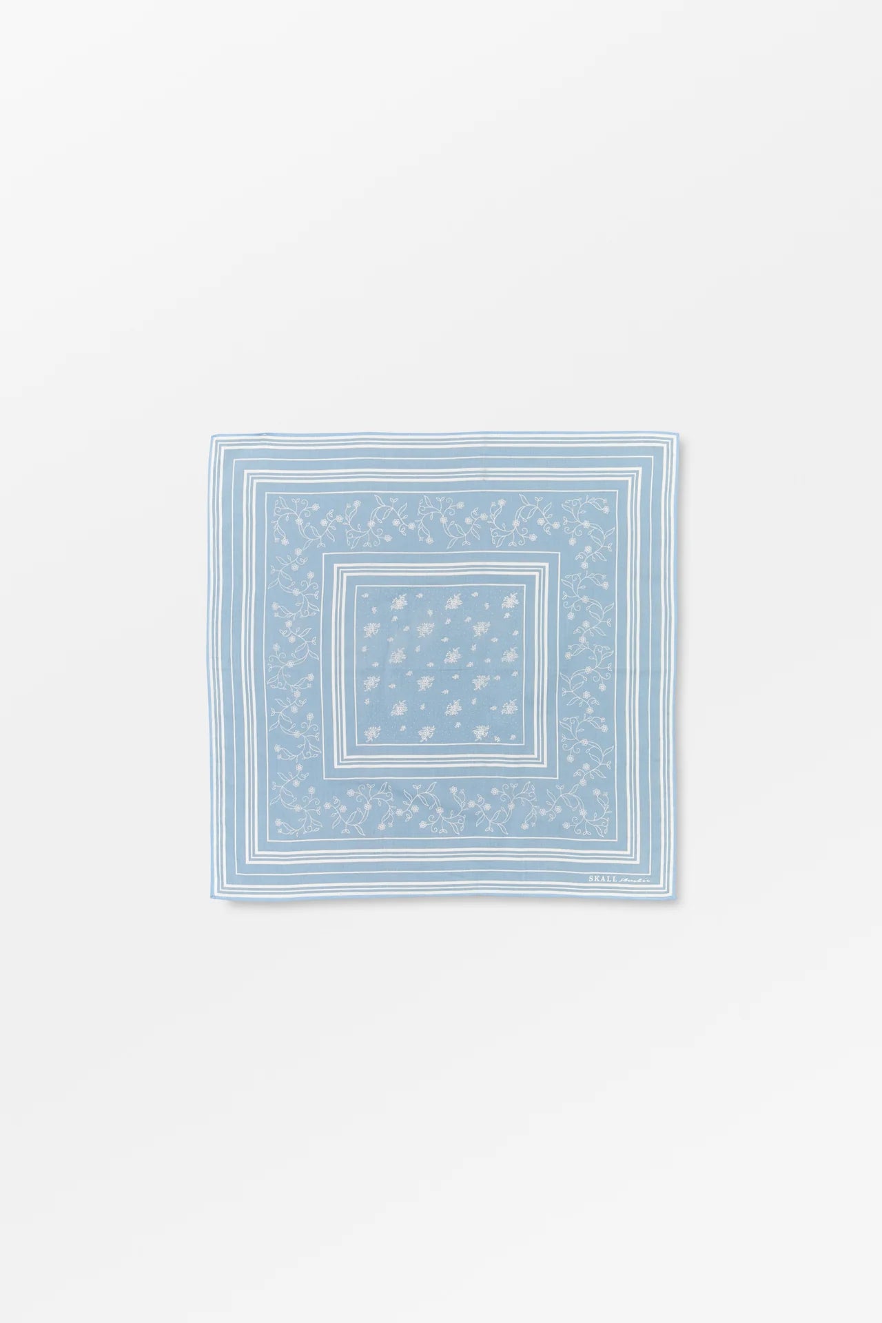 The Classic Square Scarf in Sky Blue