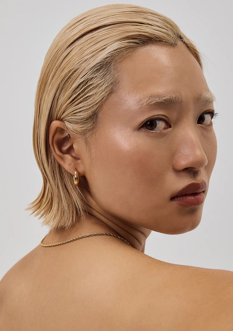 The Positano Hoops in Gold