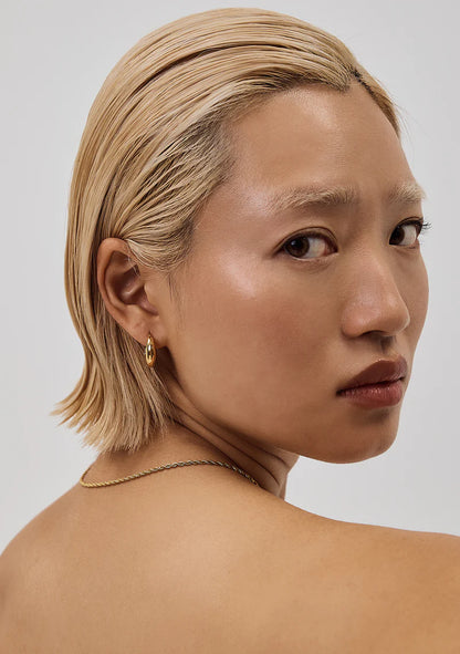 The Positano Hoops in Gold