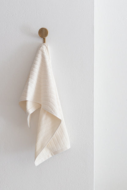 Virginia Hand Towel in Ivory