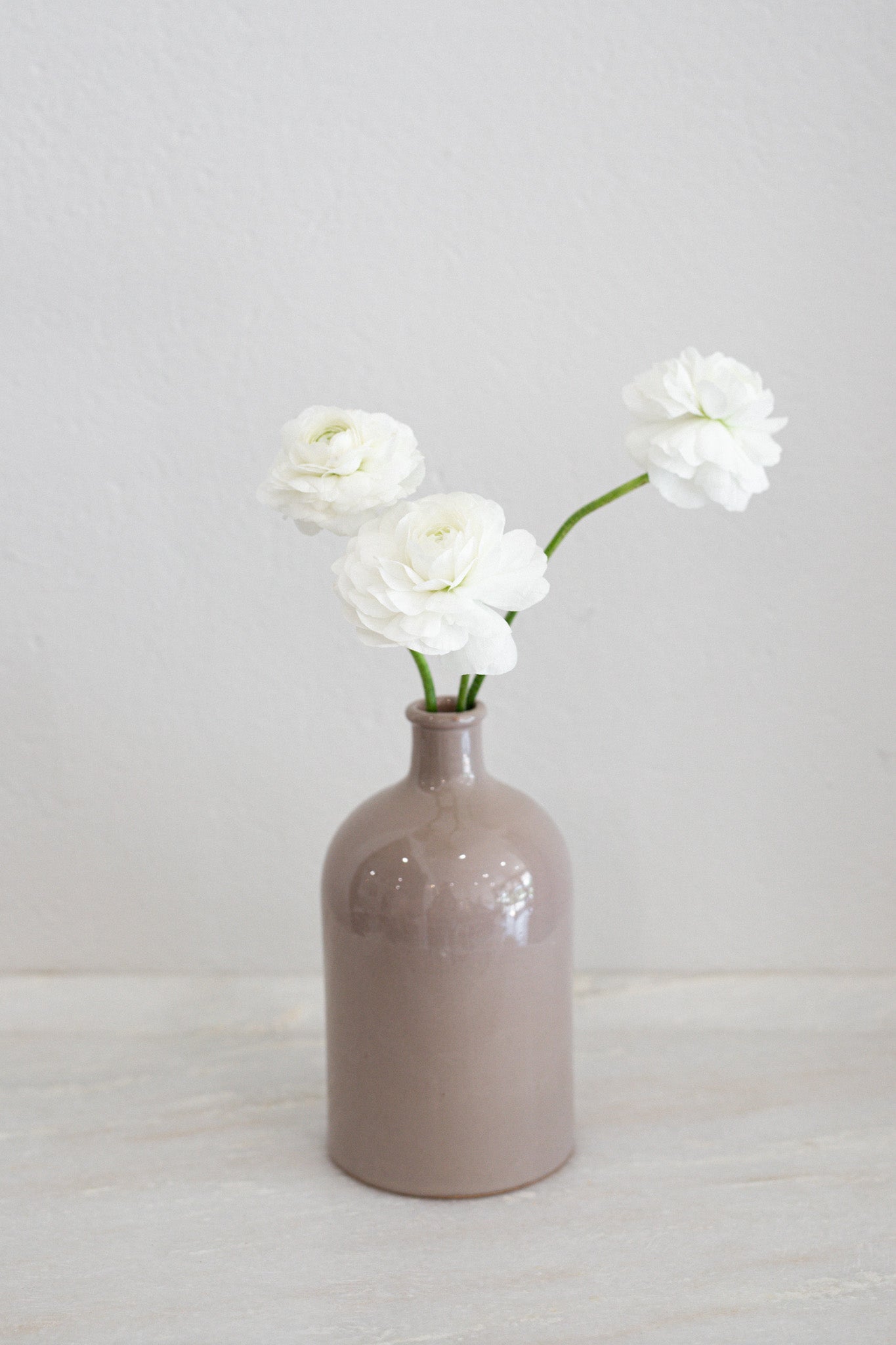 Italian Ceramic Bottle in Cappuccino