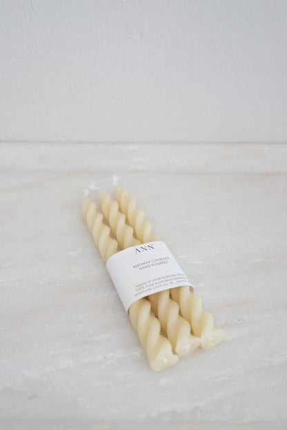 Spiral Candle Set of 3 Candles | Ivory