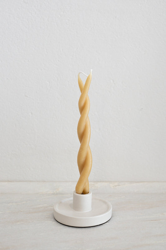 ‘The Lovers’ Twist Beeswax Candle