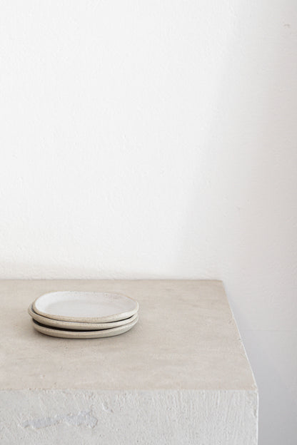 Oval Soap Dish | White on Stone