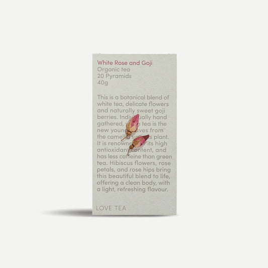 White Rose & Goji Pyramid Tea Bags