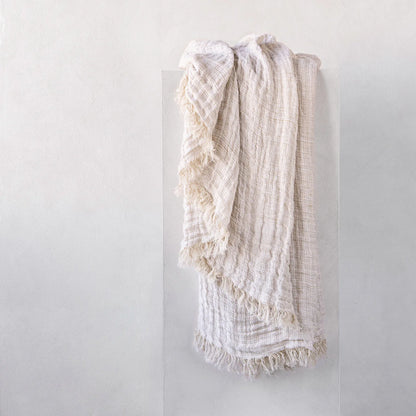 Heirloom Linen Crush Throw | 'Aryton'