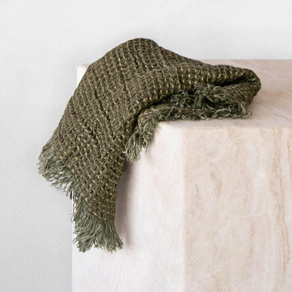 Waffle Linen Face Towel | Armee