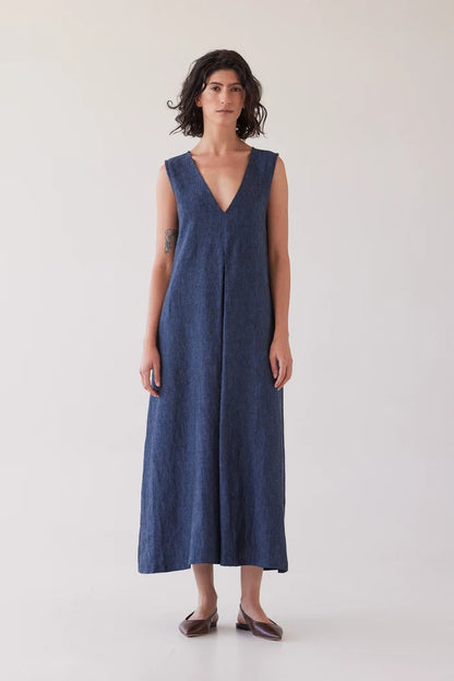 The Albert Reversible Dress | Navy