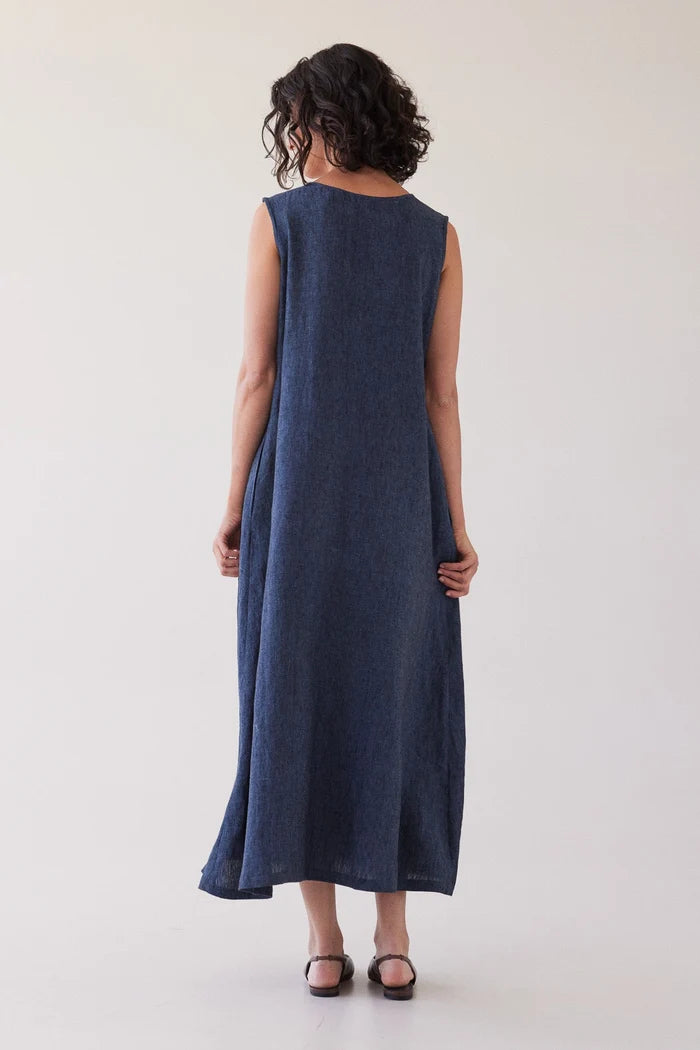 The Albert Reversible Dress | Navy