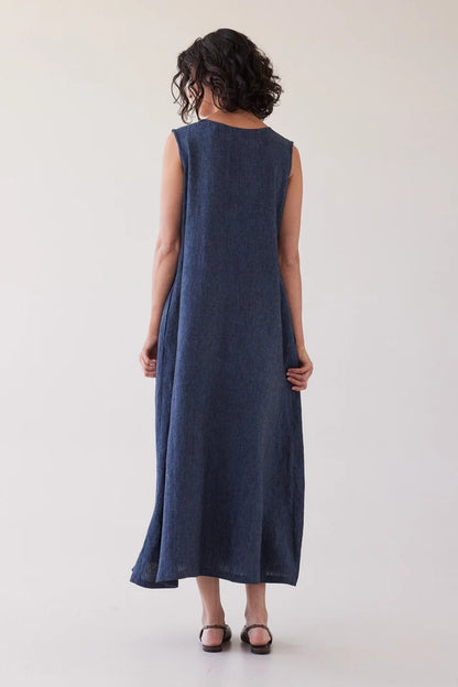 The Albert Reversible Dress | Navy