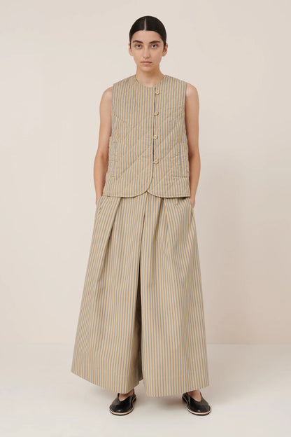 The Axis Vest in Double Pinstripe