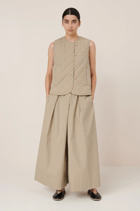 The Axis Vest in Double Pinstripe