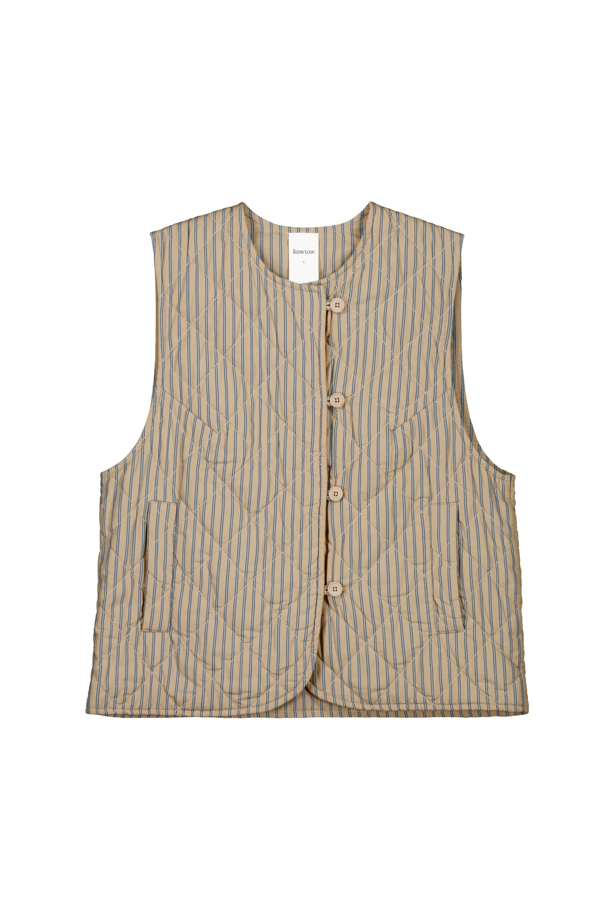 The Axis Vest in Double Pinstripe