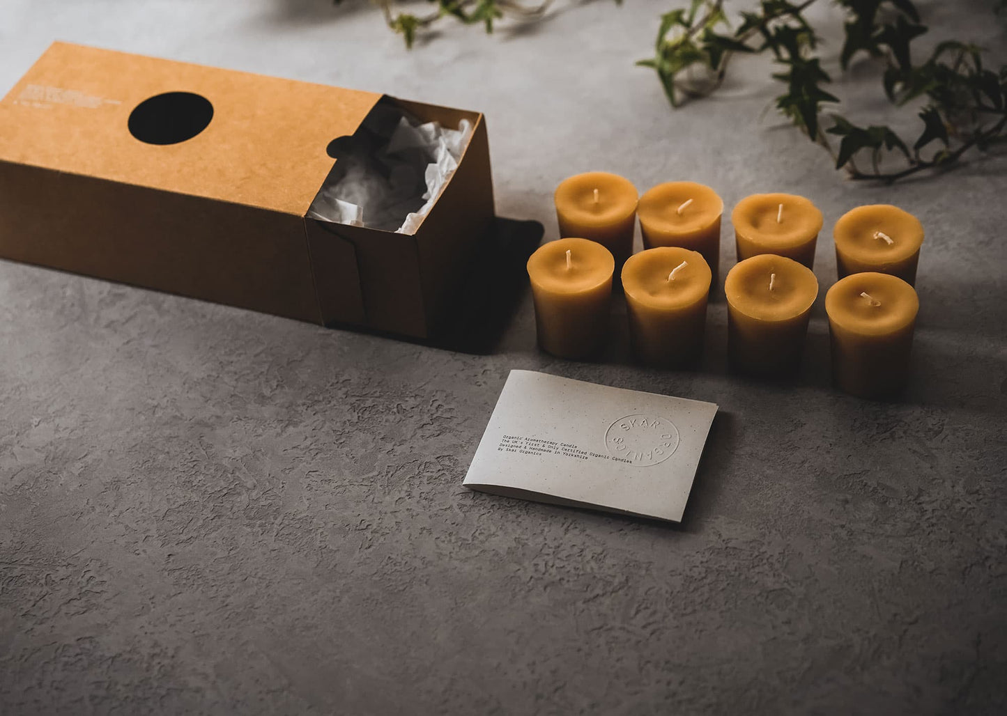Organic Beeswax Votive Candles