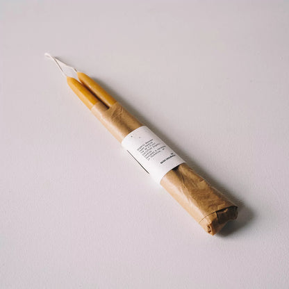 Organic Beeswax Dinner Taper Candles