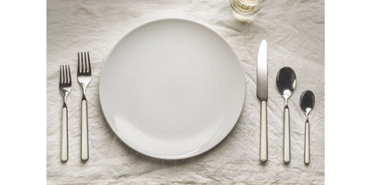 Italian Cutlery in White | Set of 4 pieces