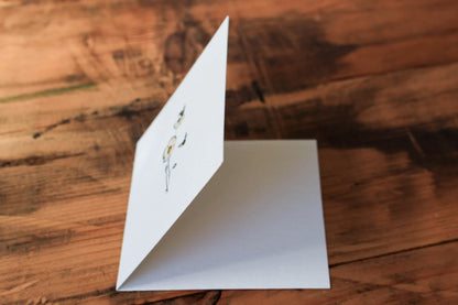 'Bees & Flowers' Letterpress Card