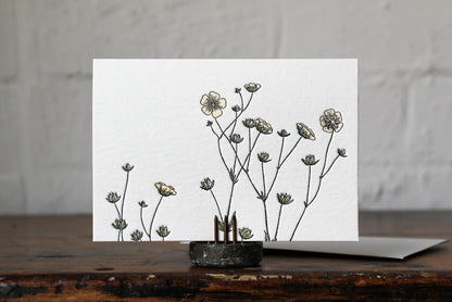 Flora N. 5 Letterpress Notecard