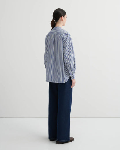 The Impression Shirt in Blue & White Stripe