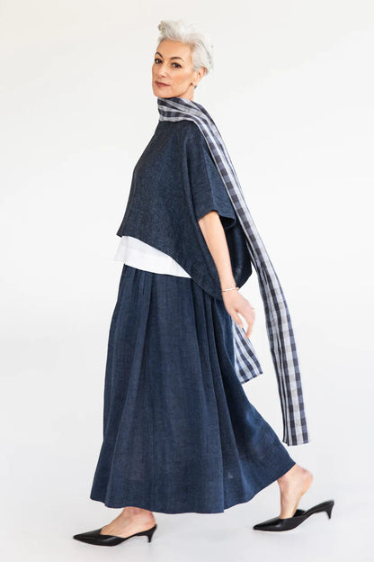Leilani Skirt | Navy Gauze