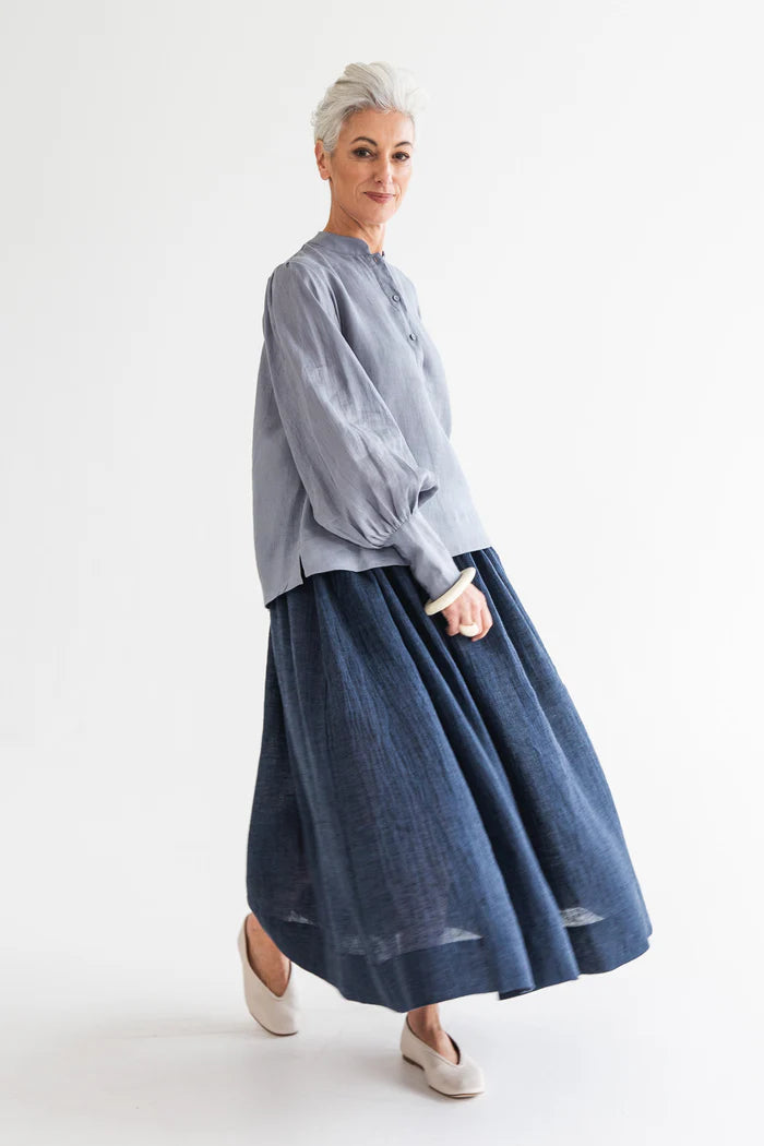 Leilani Skirt | Navy Gauze