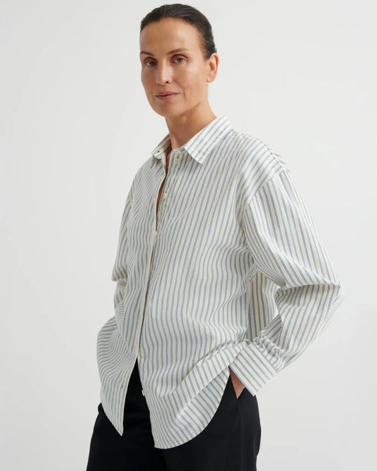 The Maker Shirt in Ticking Stripe