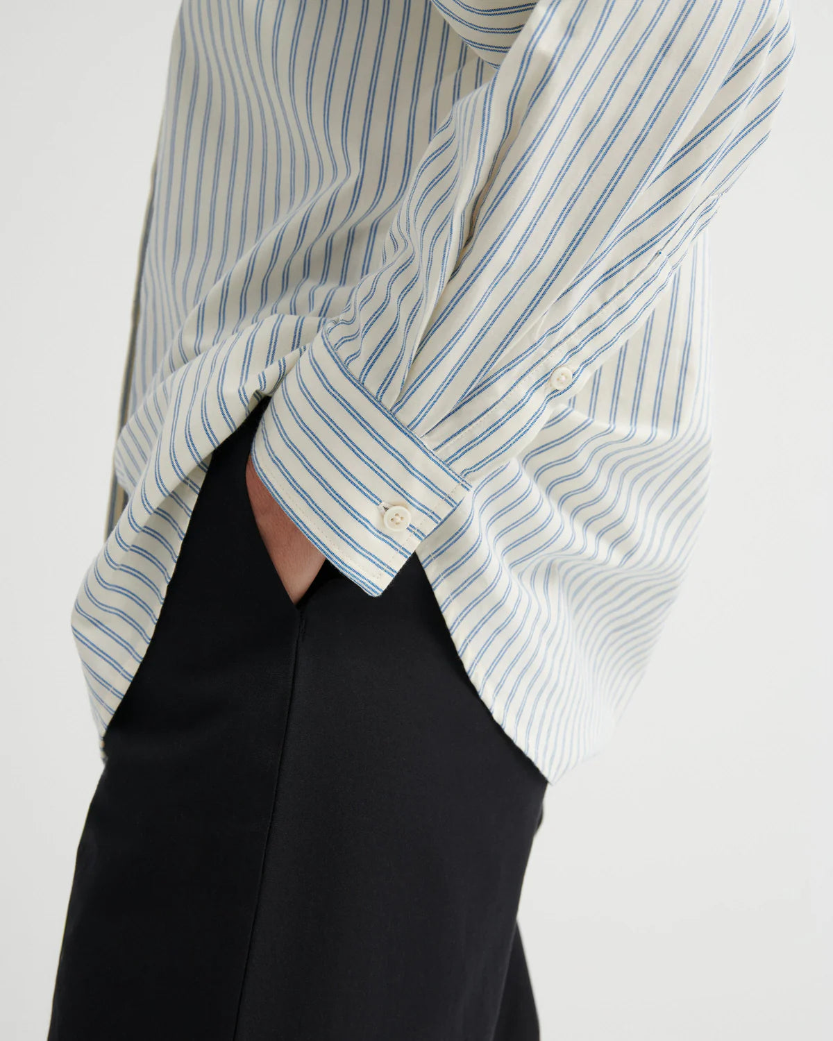 The Maker Shirt in Ticking Stripe