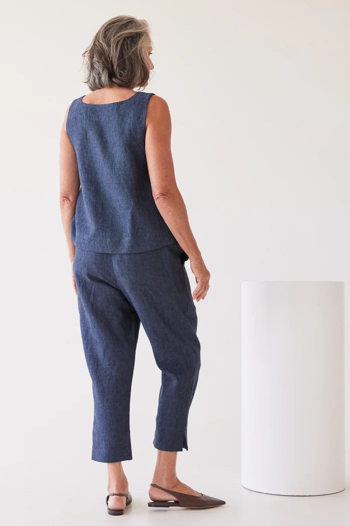 The Walter Cropped Pant | Navy