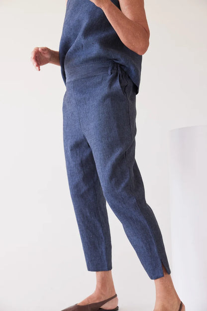 The Walter Cropped Pant | Navy